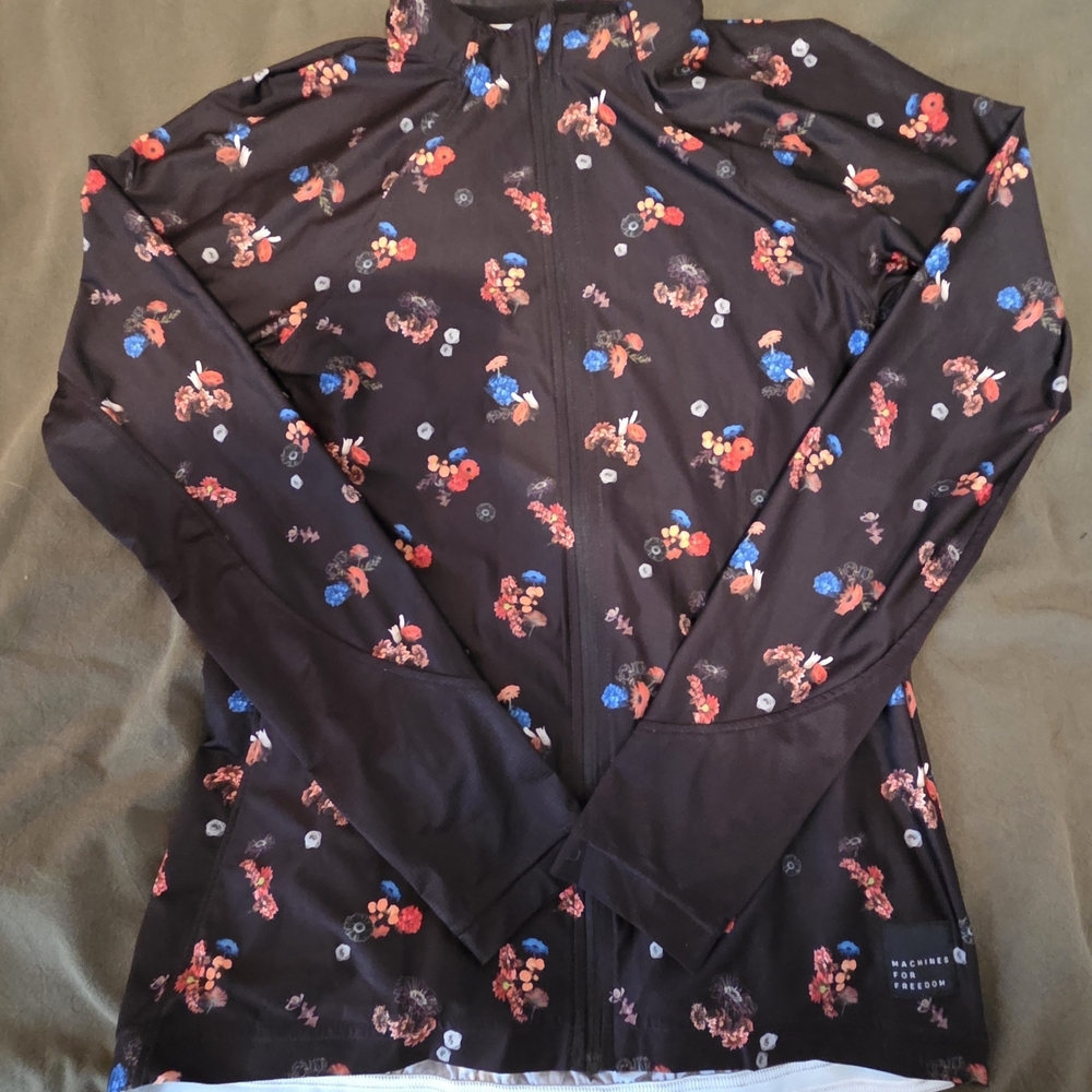 Floral Black Women's Cyling Jersey